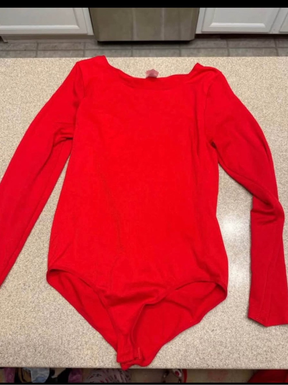 Spirit Red Long Sleeve Bodysuit